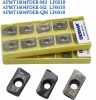 Пластины фрезерные Deskar APMT1604-H2 LF6018, набор из 10 шт, для фрез BAP 400R-50, BAP 400R-63, BAP 400R-80, оригинальные пластины лучшего качества